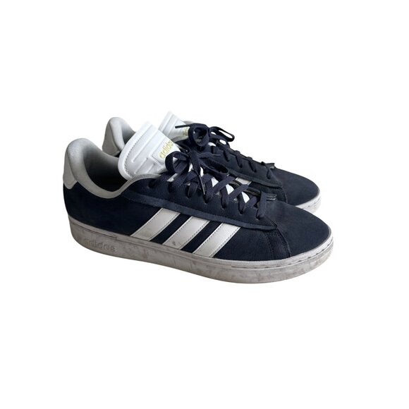 ADIDAS Men’s Blue White Suede Sneakers Size 13 - Picture 2 of 9